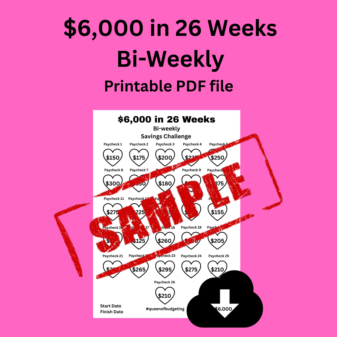 $6,000 in 26 Weeks Bi-weekly