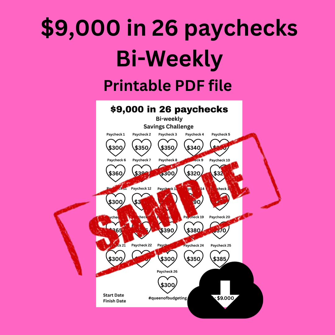 $9,000 in 26 paychecks Bi-Weekly