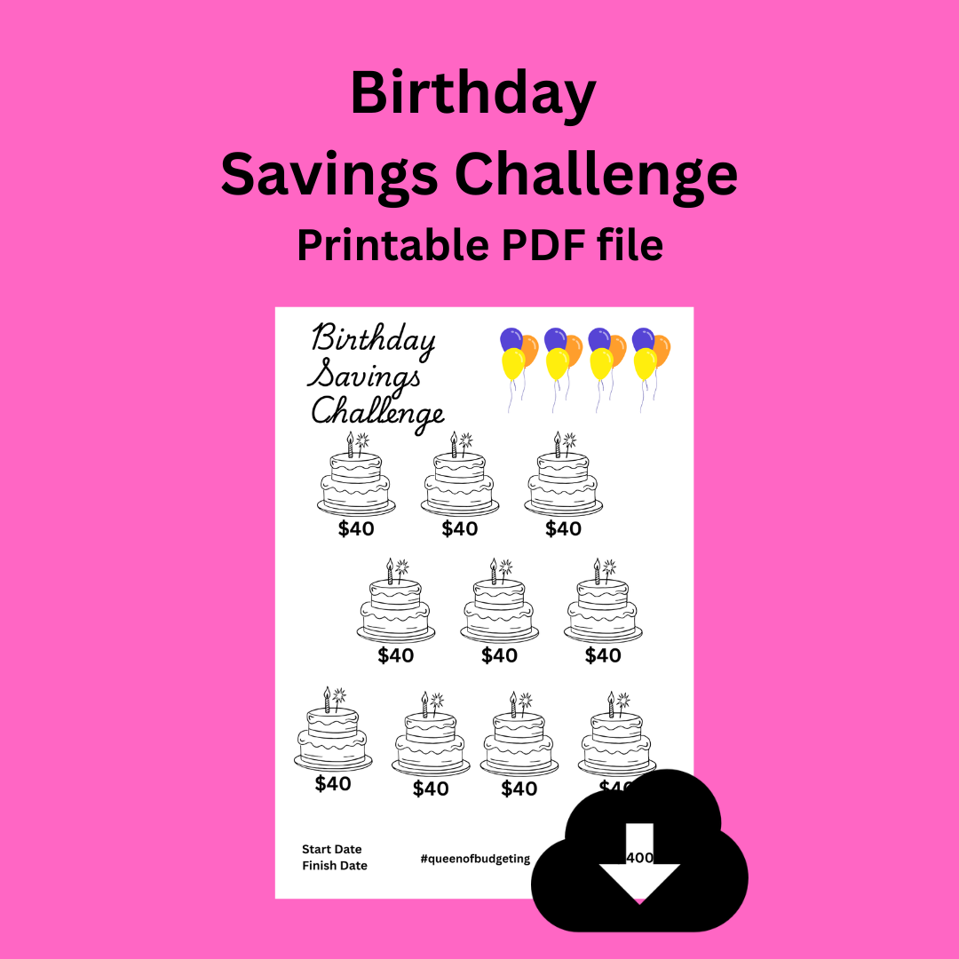 Birthday Savings Challenge