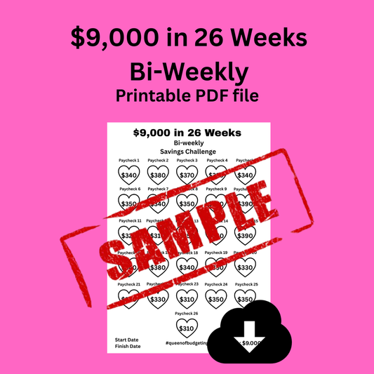 $9,000 in 26 Weeks Bi-Weekly