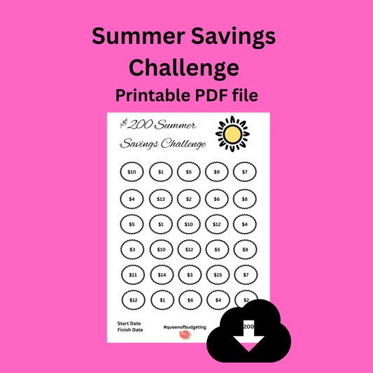Summer Savings Challenge $200