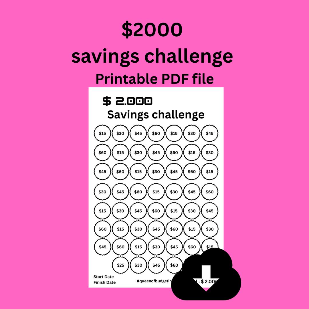 $2000  Savings challenge