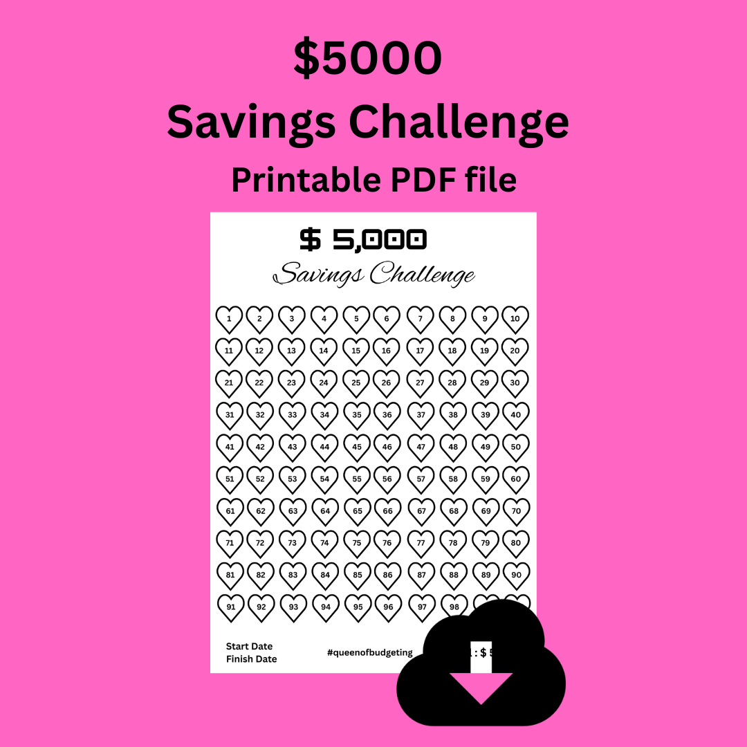 $5000 savings challenge