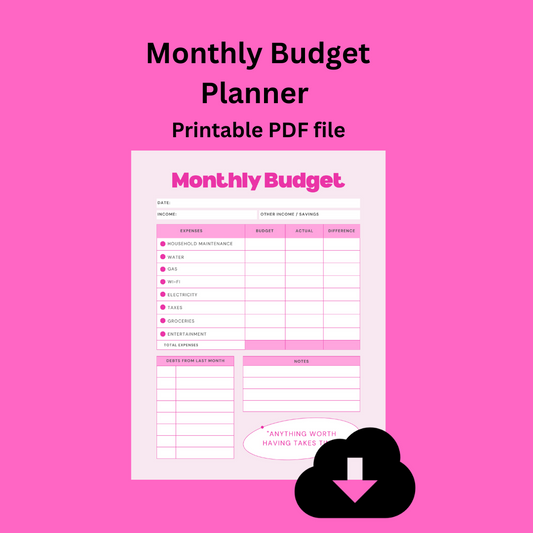 Monthly Budget Planner™