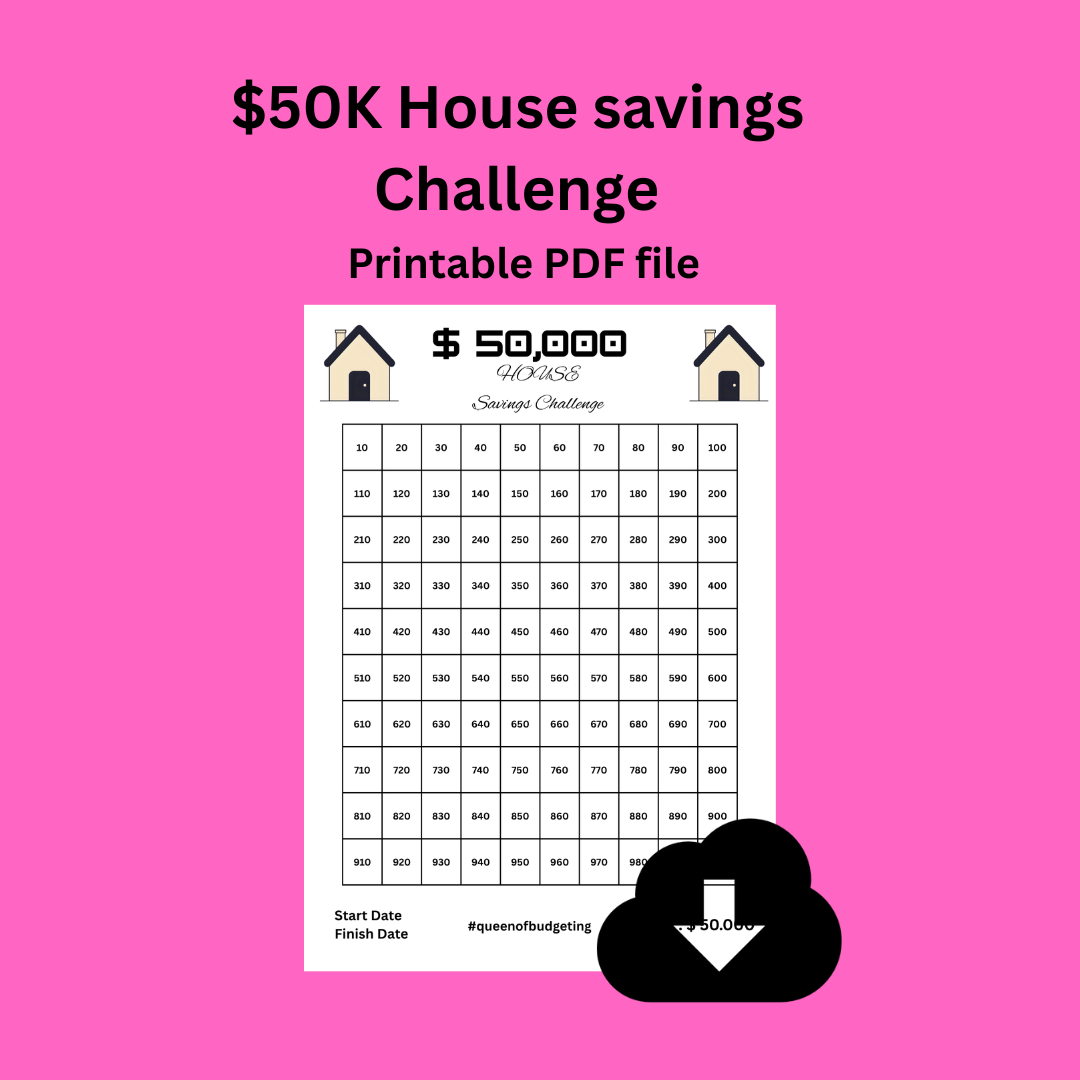 $50.000K House savings challenge